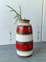 Vase West Germany Rød/Hvid