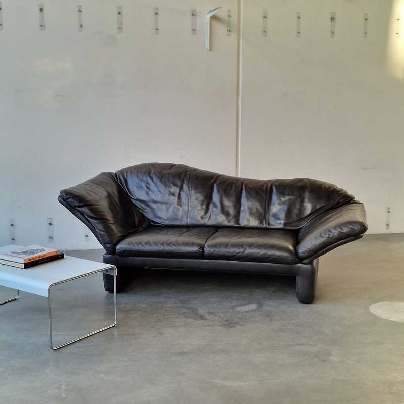 [p3160] Sofa Sort Læder