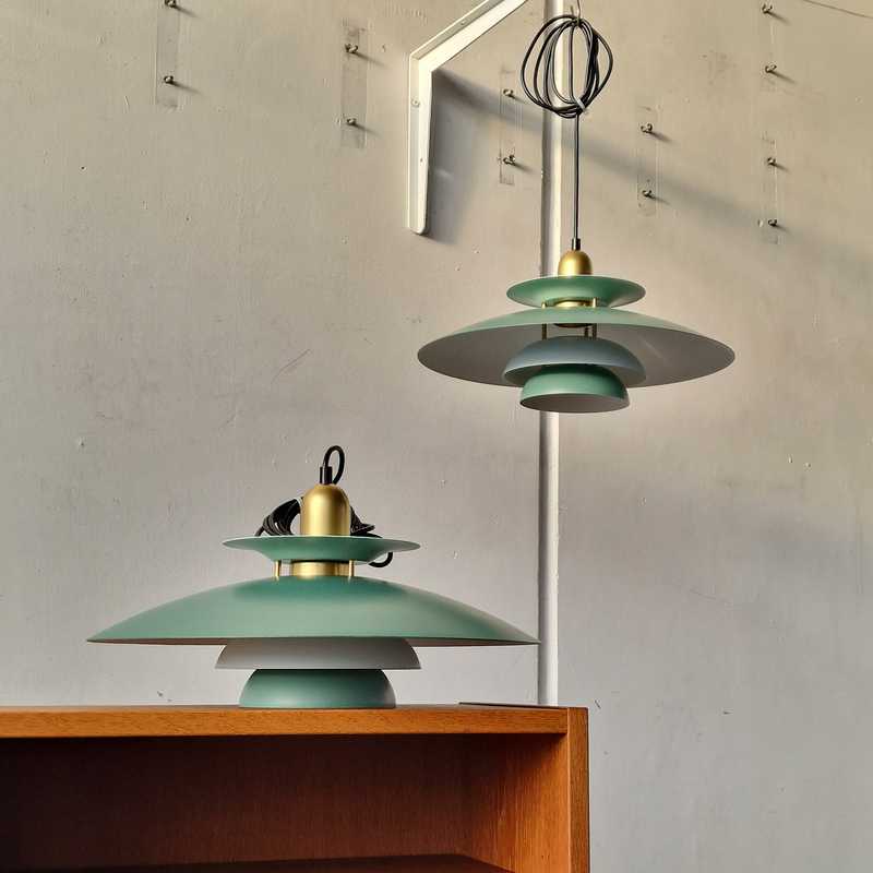 [p2991] Pendel Grøn og Messing