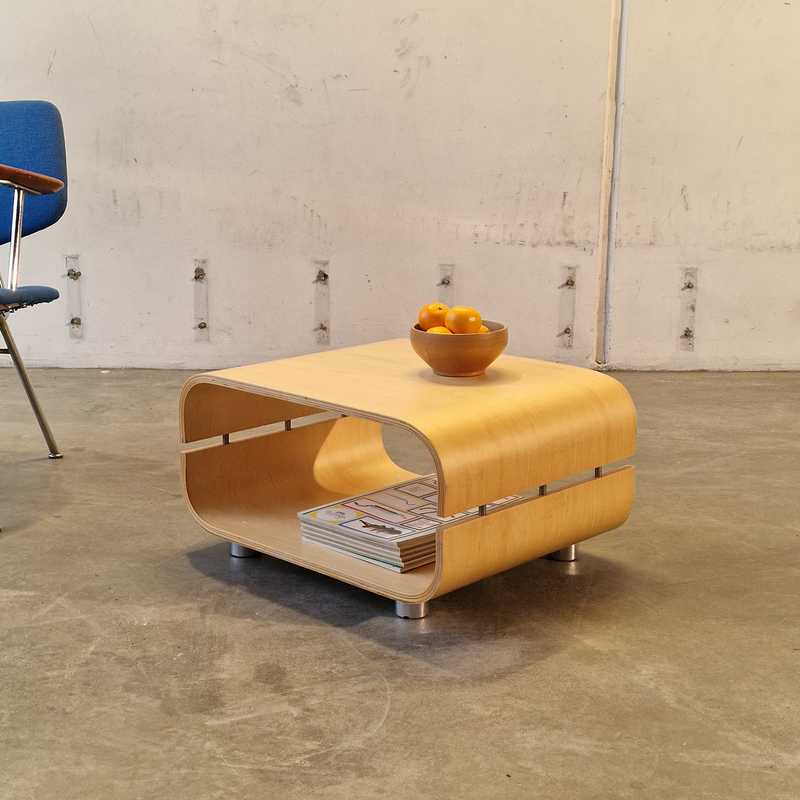 [p3577] Sofabord Bøjet Træ