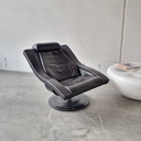 Lænestol Sort Læder