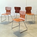 Stol Formstøbt Valnød