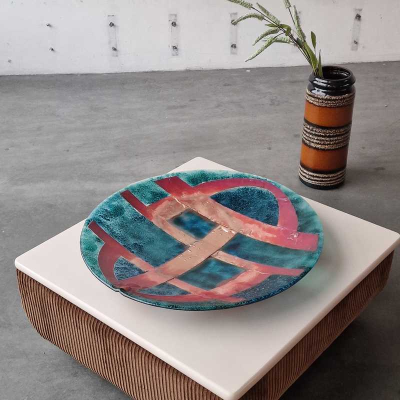 [p3309] Fad Glas Grøn/Rød