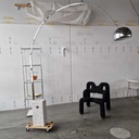 Loungelampe hvid marmor 