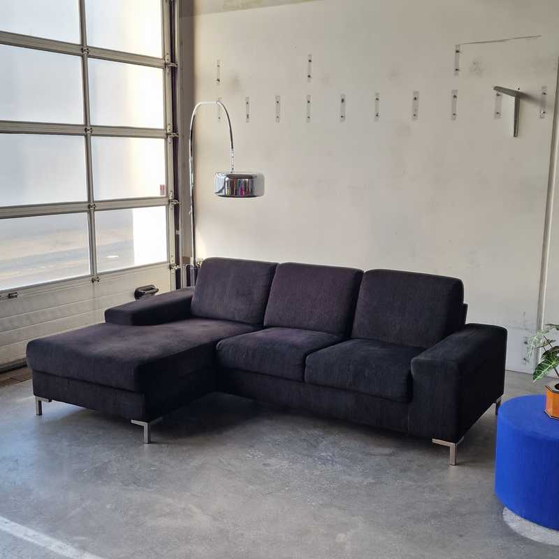 Sofa sort fløjl