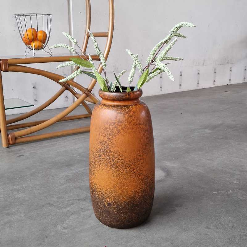 Vase West Germany Brun/Orange