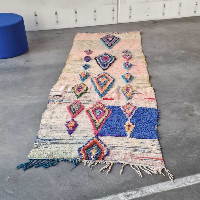 [p3559] Tæppe Marokkansk Flere Farver