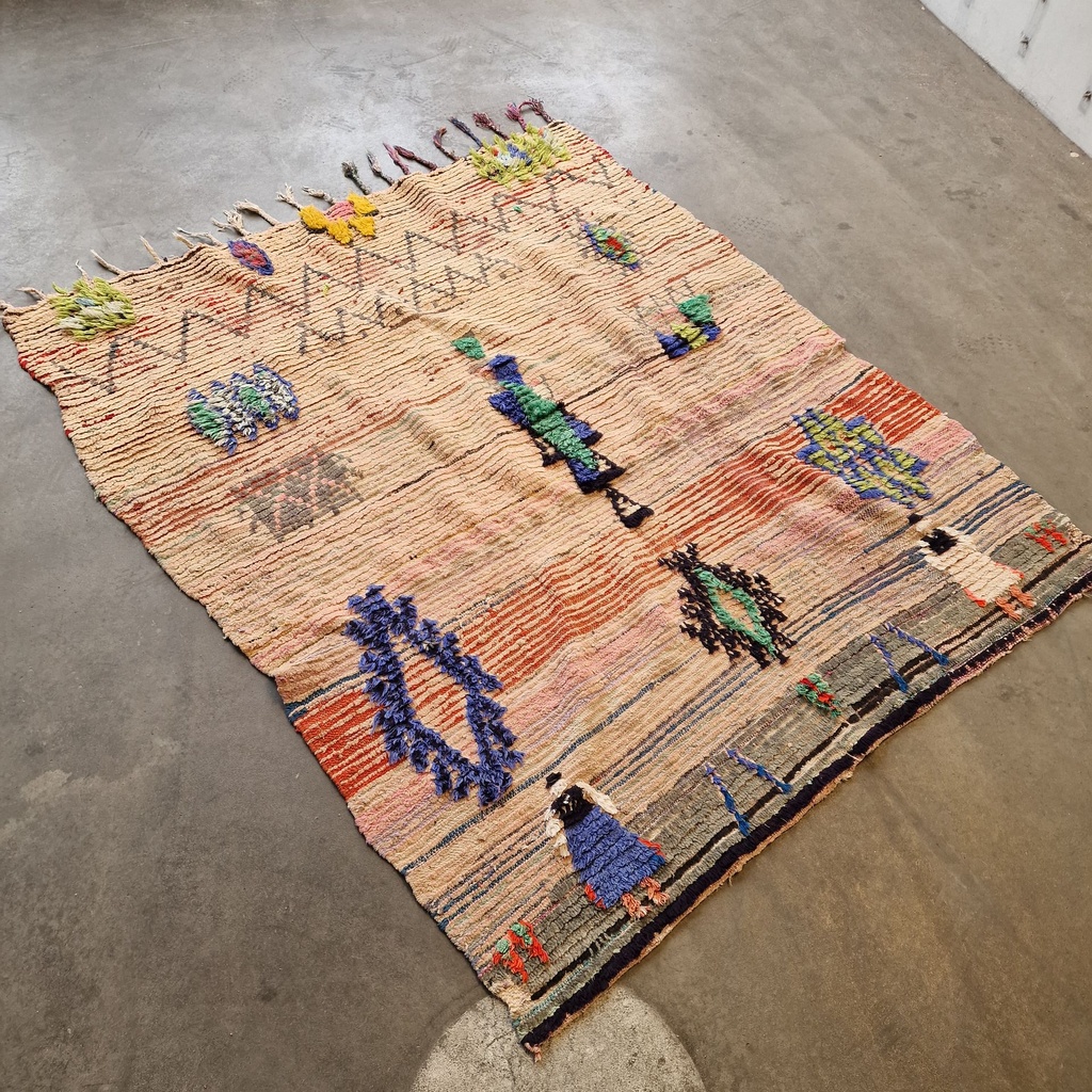 Marokkansk tæppe med mennesker