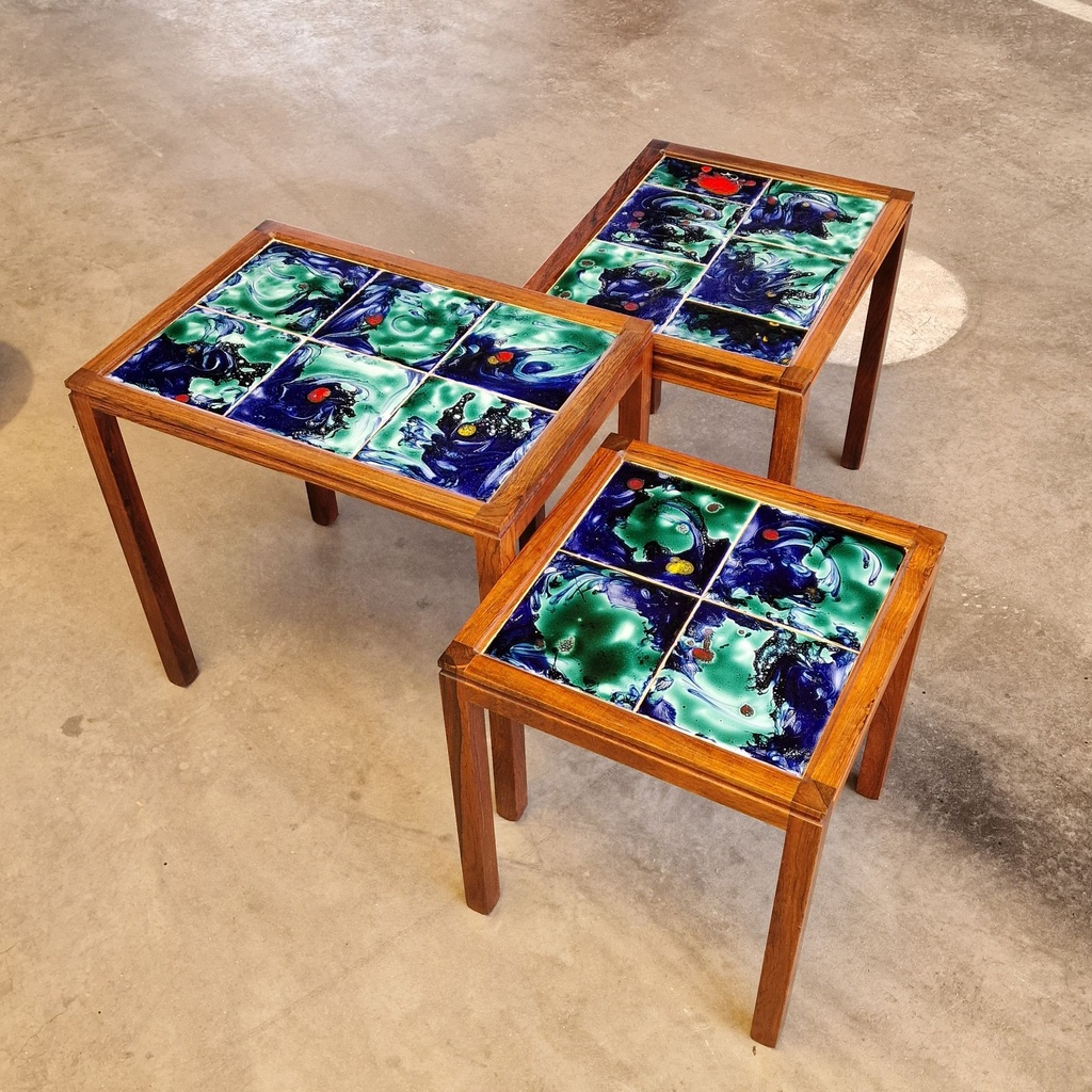 Sofabord m. udtræk i palisander 