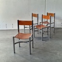 Stole krom og kernelæder 