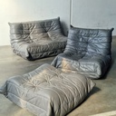 Togo sofasæt grå læder