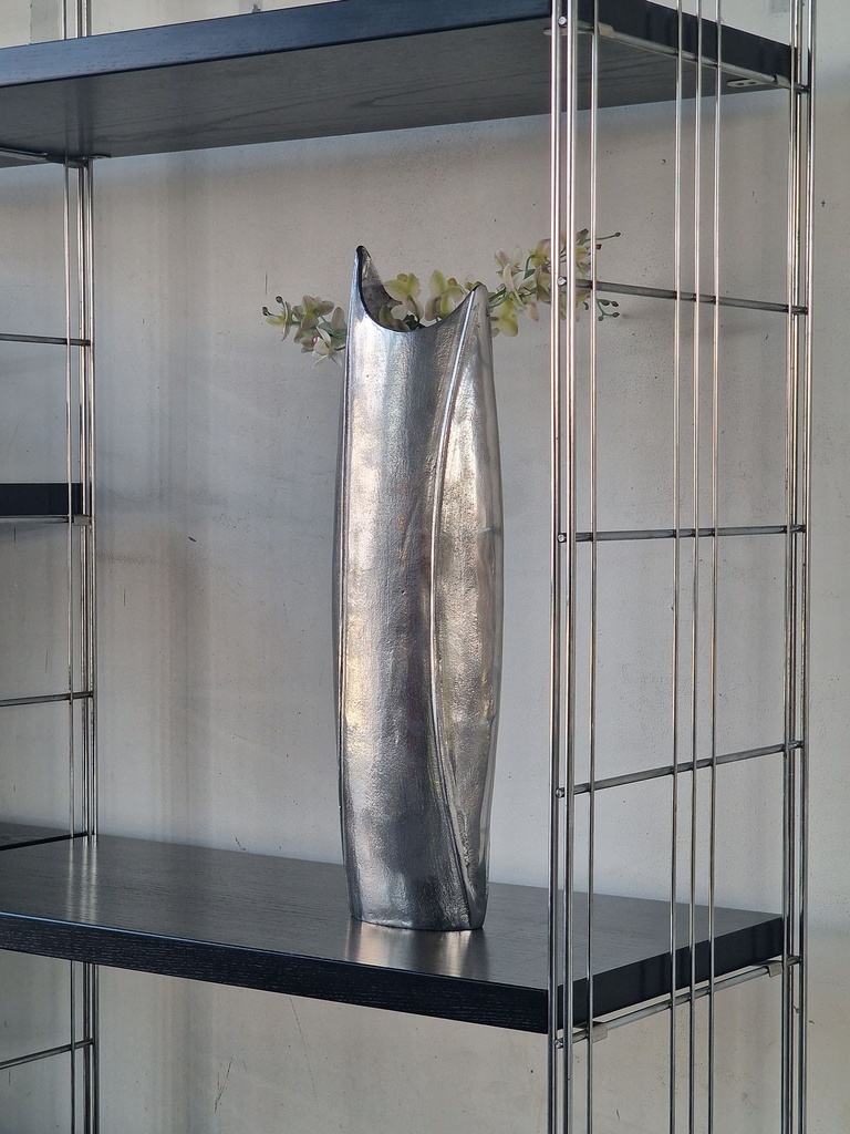 Vase høj metal 