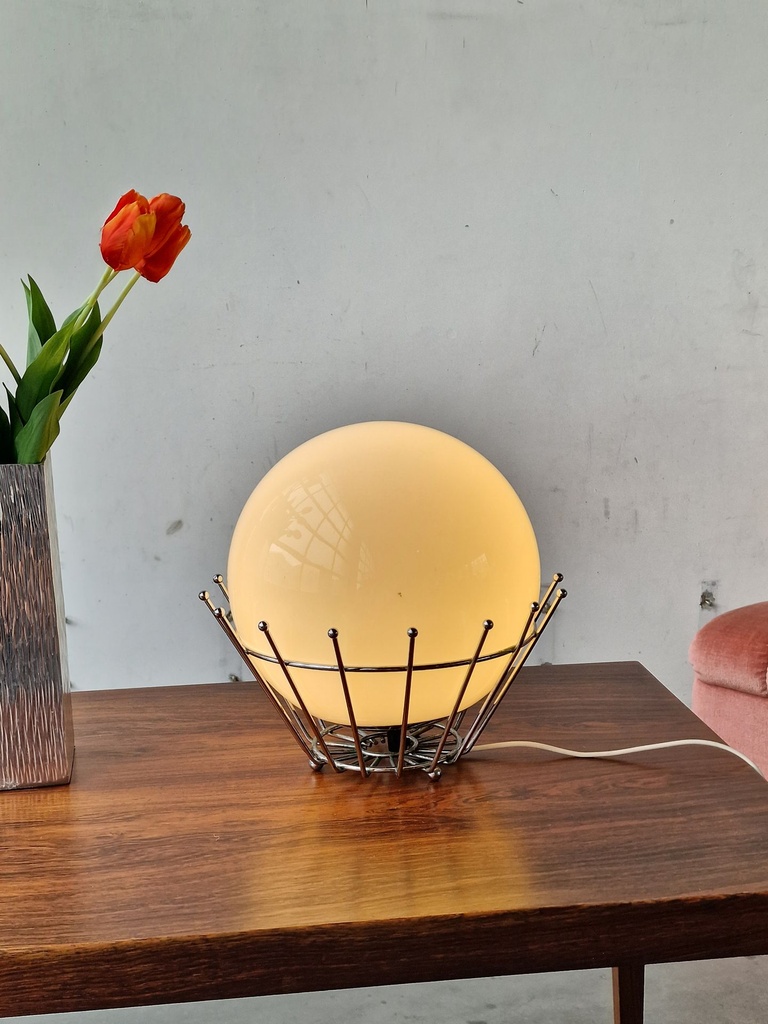 Bord lampe - cool krom fod 
