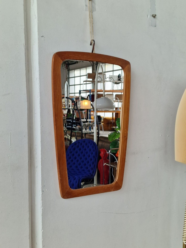 Spejl i teak (lille) 