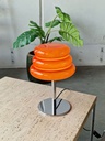 Bordlampe hvidt glas