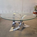 Sofabord Krom/Glas