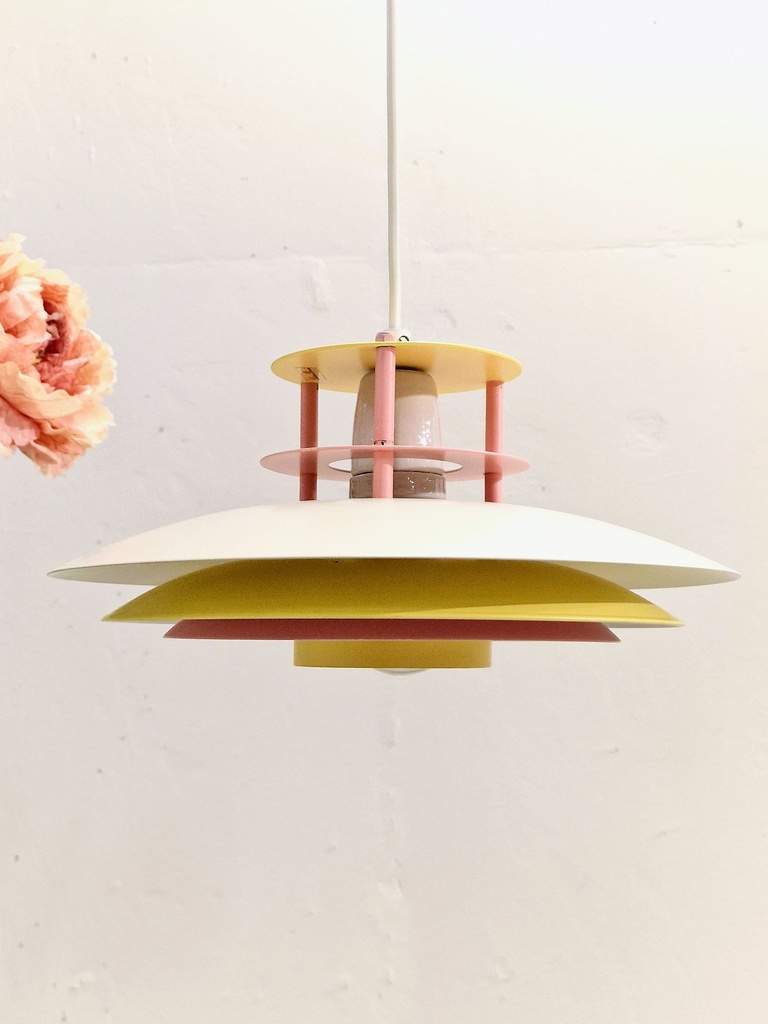 Pendel pastel gul/pink/beige