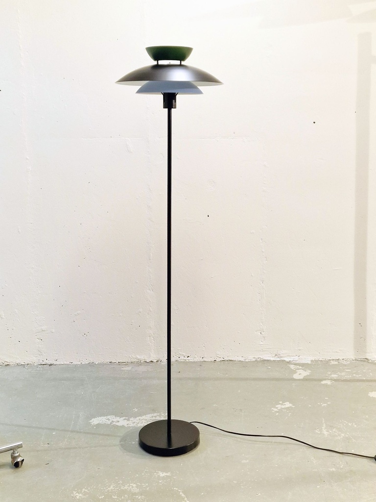 Standerlampe sort/grøn/blå