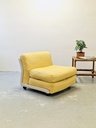 Loungestol Mario Bellini gul ompolstret