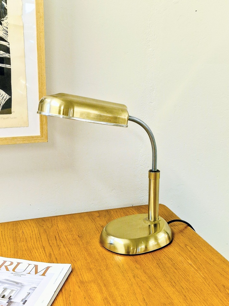 Skrivebordslampe messing look