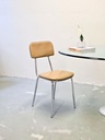 Stol krom imiteret læder