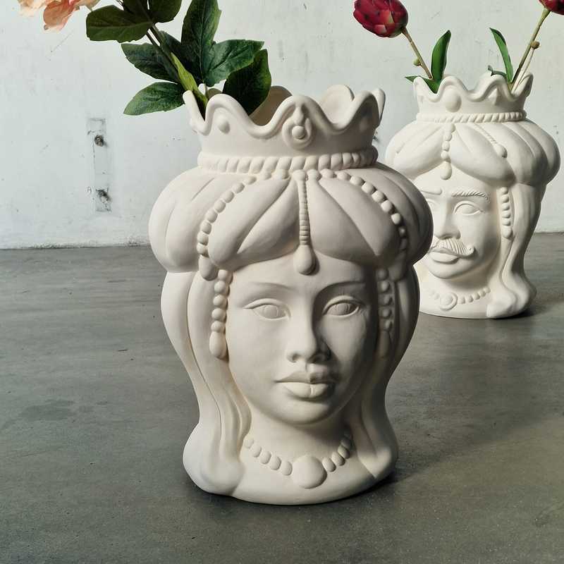 [p2206] Vase Siciliansk Kvindehoved