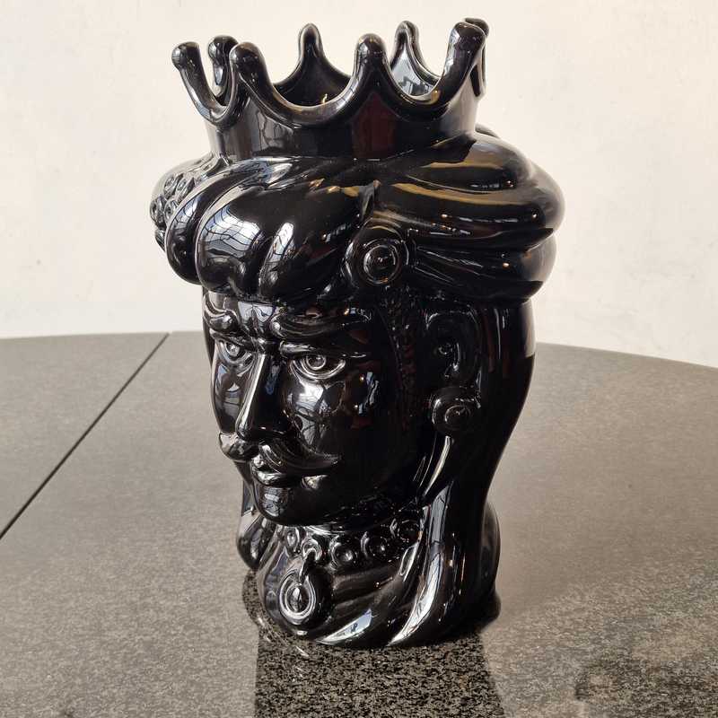 [p2321] Vase Siciliansk Konge Sort