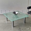 Sofabord med krom og glas